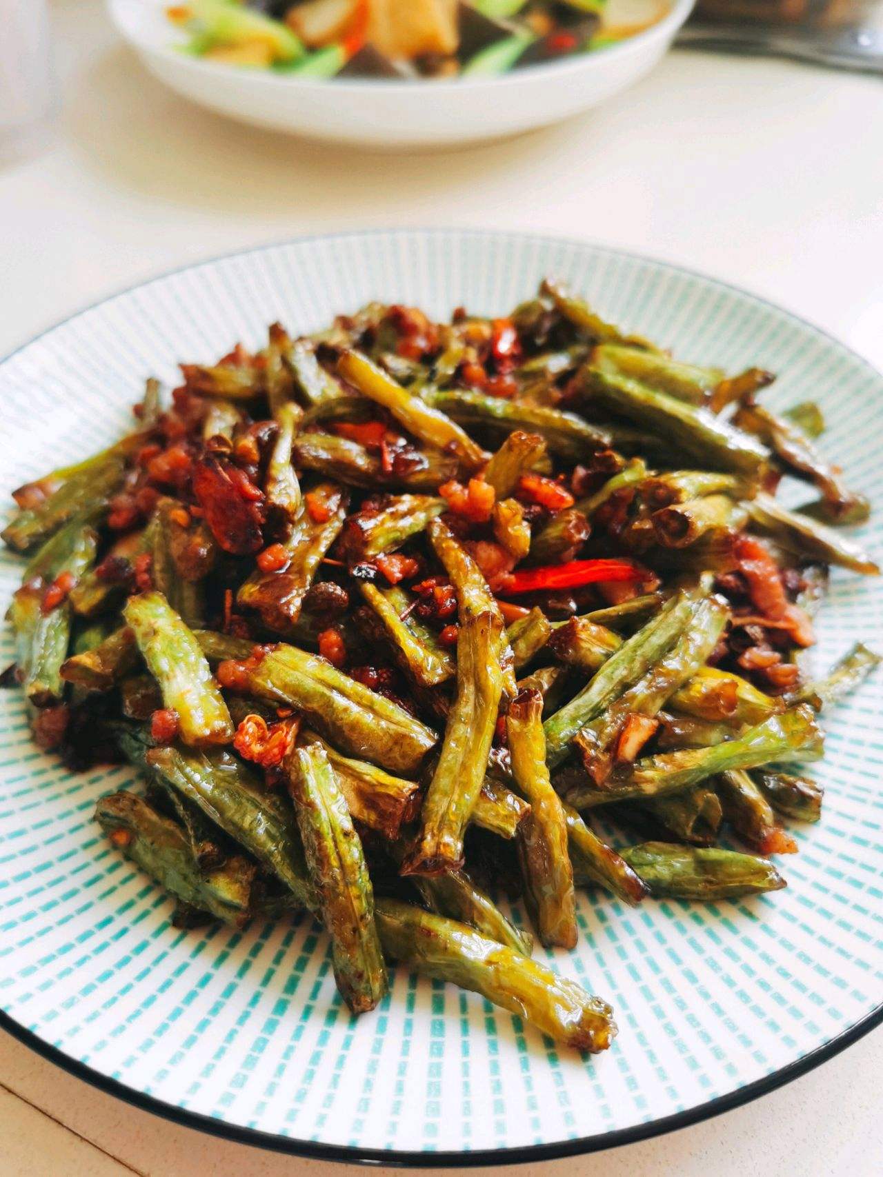 豆角干饭的做法