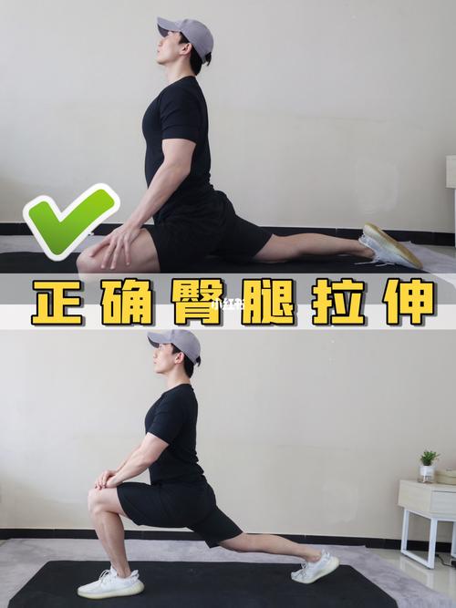 腿部锻炼后拉伸运动