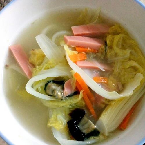 娃娃菜汤的做法
