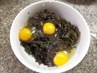 紫苏鸡蛋的做法