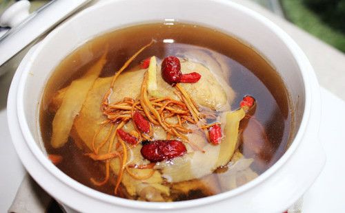 虫草花煲鸭汤的做法