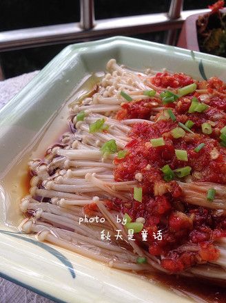 剁椒蒸金针菇的做法