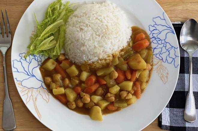 素咖喱饭的做法