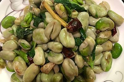 新鲜兰花豆的做法