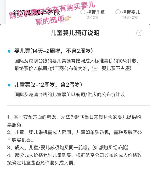 带孩子坐飞机怎么买票