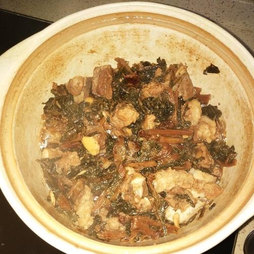 河源菜干煲的做法
