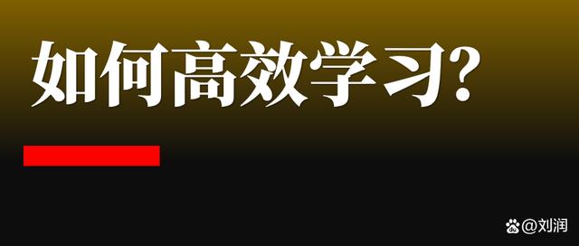 如何高效学习